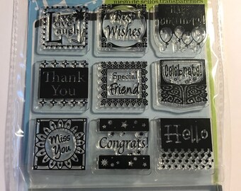 Stamp Set  --  NEW  -- All Occasion  Inchie  Stamps --  (#3059)