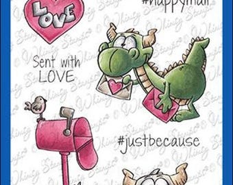 Whimsy Stamps --    Dudley's Mailed with Love   -- NEW  -- (#4202)