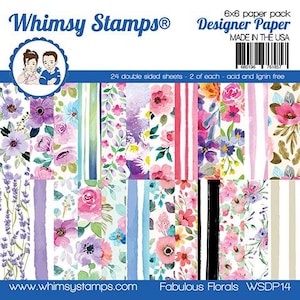 6 x 6 Paper Pad ~    Fabulous Florals    ~ Double sided NEW (#3883)