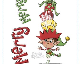 Whimsy Stamps -- Balancing Elf -- NEW -- (#2857)