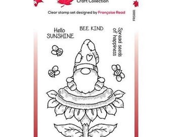 Woodware Stamps --  Sunflower Gnome -- NEW -- (#4627)