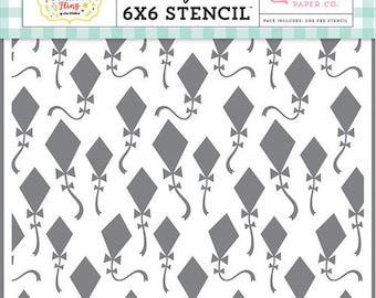Echo Park Designer Stencil -- New -- Fly Kites  -- (#4091)