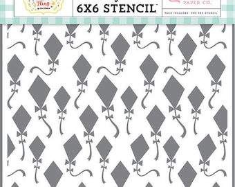 Echo Park Designer Stencil -- New -- Fly Kites  -- (#4091)