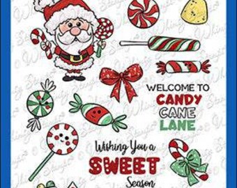 Whimsy Stamps --   Candy Cane Lane   -- NEW  -- (#4392)