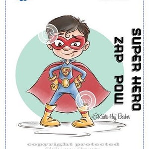 Sellos Whimsy - Super Boy - NUEVO - (#3761)