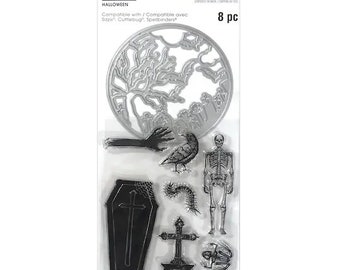 Halloween -  Die and Stamp set    -  NEW  (#3888)