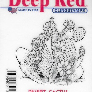 Sellos adhesivos de color rojo intenso: Cactus del desierto (NUEVO) (#3239)