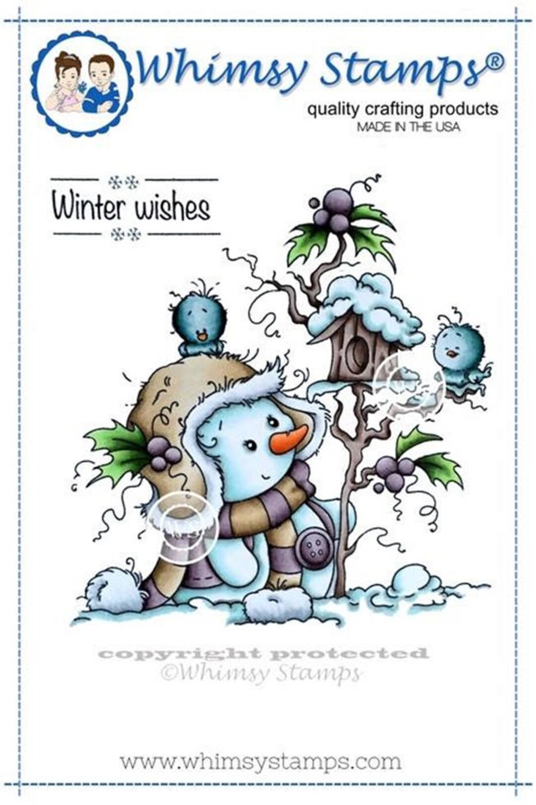 Whimsy Stamps Miss Frosty NEW 2618 - Etsy