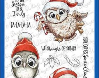Whimsy Stamps --   Happy Owlidays Too    -- NEW -- (#4016)