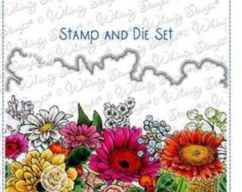 Whimsy Stamps --  Gerber Daisies Stamp and Die Set -- NEW -- (#4638)