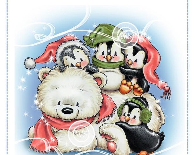 Whimsy Stamps Penguin Polar Express NEW 2588 - Etsy