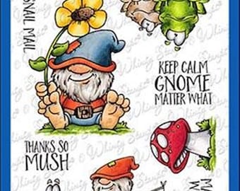 Whimsy Stamps -- Gnome Matter What -- NEW -- (#3181)