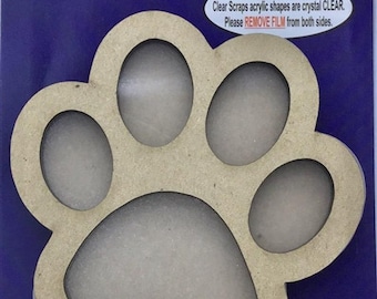 Clear Scraps -- Mini Shaker  -- PAW -- NEW  (#3524)