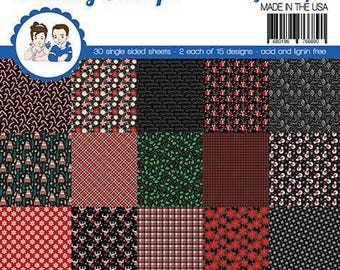 6 x 6 Paper Pad ~      Christmas Eve    ~    30 Single sided sheets  ~  NEW (#4323)