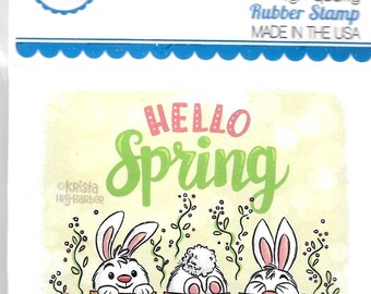 Whimsy Stamps --  Hello Spring Bunnies    -- NEW -- (#3484)