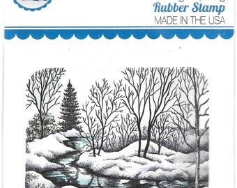 Whimsy Stamps --  Peaceful Stream -- NEW  -- (#3482)