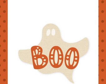 Carta Bella - Boo Ghost Die set -  Halloween -  NEW  (#4068)