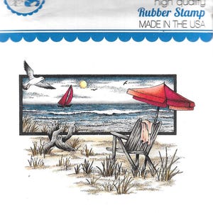 Whimsy Stamps -- Beach Serenity -- NIEUW -- (#3208)