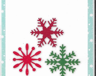 Echo Park -  Santa Snowflakes Die Set  -  NEW  (#3942)