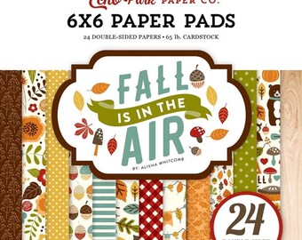 6 x 6 Paper Pad ~ Fall Is In The Air ~ Double sided NEW (#2756)