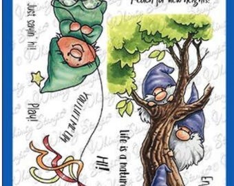 Whimsy Stamps --     Gnome Lift You Up  -- NEW  -- (#4252)