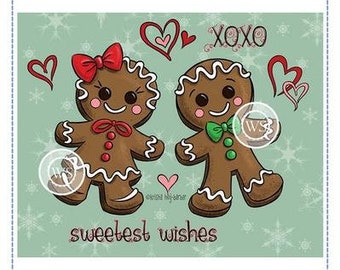 Whimsy Stamps --   Gingerbread Love   -- NEW -- (#4104)