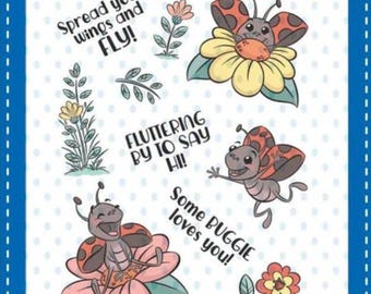 Whimsy Stamps --  Lady Buggies  -- NEW  -- (#4498)