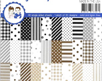 6 x 6 Paper Pad ~   Mix -n- Match Neutrals   ~  NEW (#4793)