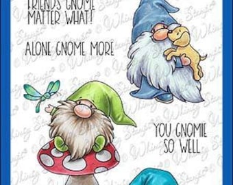 Whimsy Stamps --    Gnome Friends  -- NEW  -- (#4326)