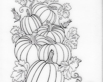 Deep Red Cling Stamps --   Pumpkin Patch  -- NEW -- (#3264)