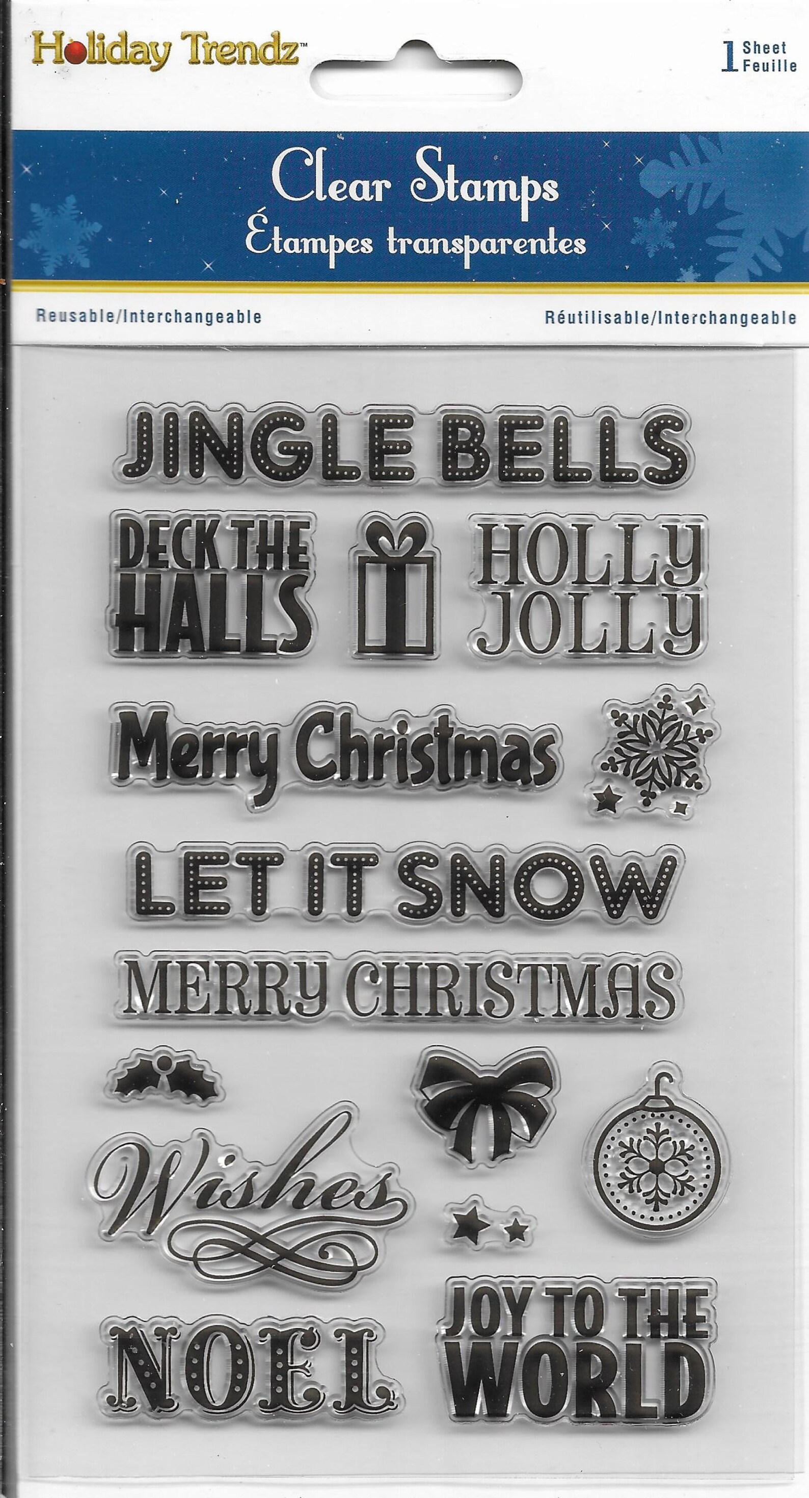 Holiday Trendz Clear Stamp Set NEW Jingle Bells Etsy