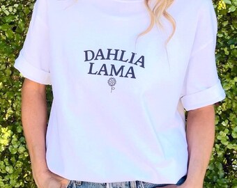 Dahlie Lama Garten Shirt: Geschenk für Pflanzenliebhaber