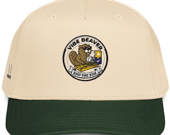 Vibe Beaver Embroidered Cap — Vibe Coding Hat, Engineer Gift