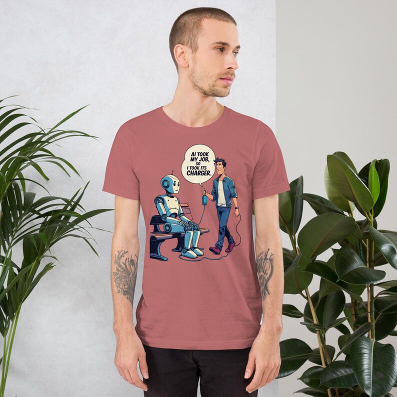 AI Took My Job, So I Took Its Charger Tee