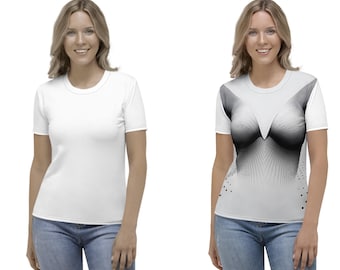 Aura Pop: Optical Illusion Bust Tee (Bust Enhancer)