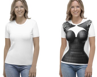 Contour Glitch: Optical Illusion Bust Tee (Bust enhancer)
