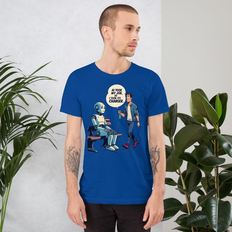 AI Took My Job, So I Took Its Charger Tee