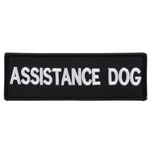 Assistance Dog Patch Embroidered (Hook and Loop) Badge (6 Inch) K9 Handler Canine K-9 Working Dog Pet Harness Patches