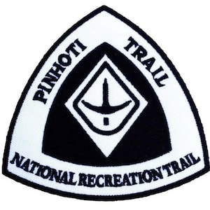 Pinhoti Trail National Recreation Trail Patch Embroidered Iron-on / Sew-on Badge Hiking USA Trek Emblem Souvenir Gift Patches (90mm)