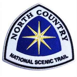 North Country Trail Patch Embroidered Iron-On / Sew-On Badge National Scenic Trail Hiking Souvenir Emblem (90mm)