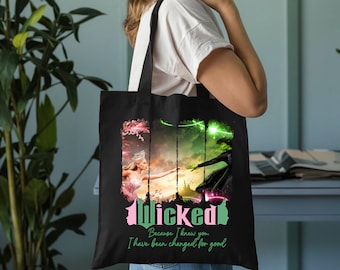 Wicked Musical Cotton Canvas Tote Bag – Theater Fan Gift