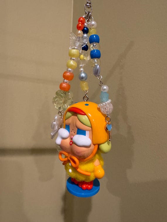 キーホルダー・アクリルキーホルダー Popmart Crybaby Crying again DUCK YOU Popmart Crybaby X Crying Again, Duck You. Handmade Keychain