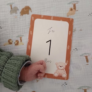 Cartes étapes bébé - première année