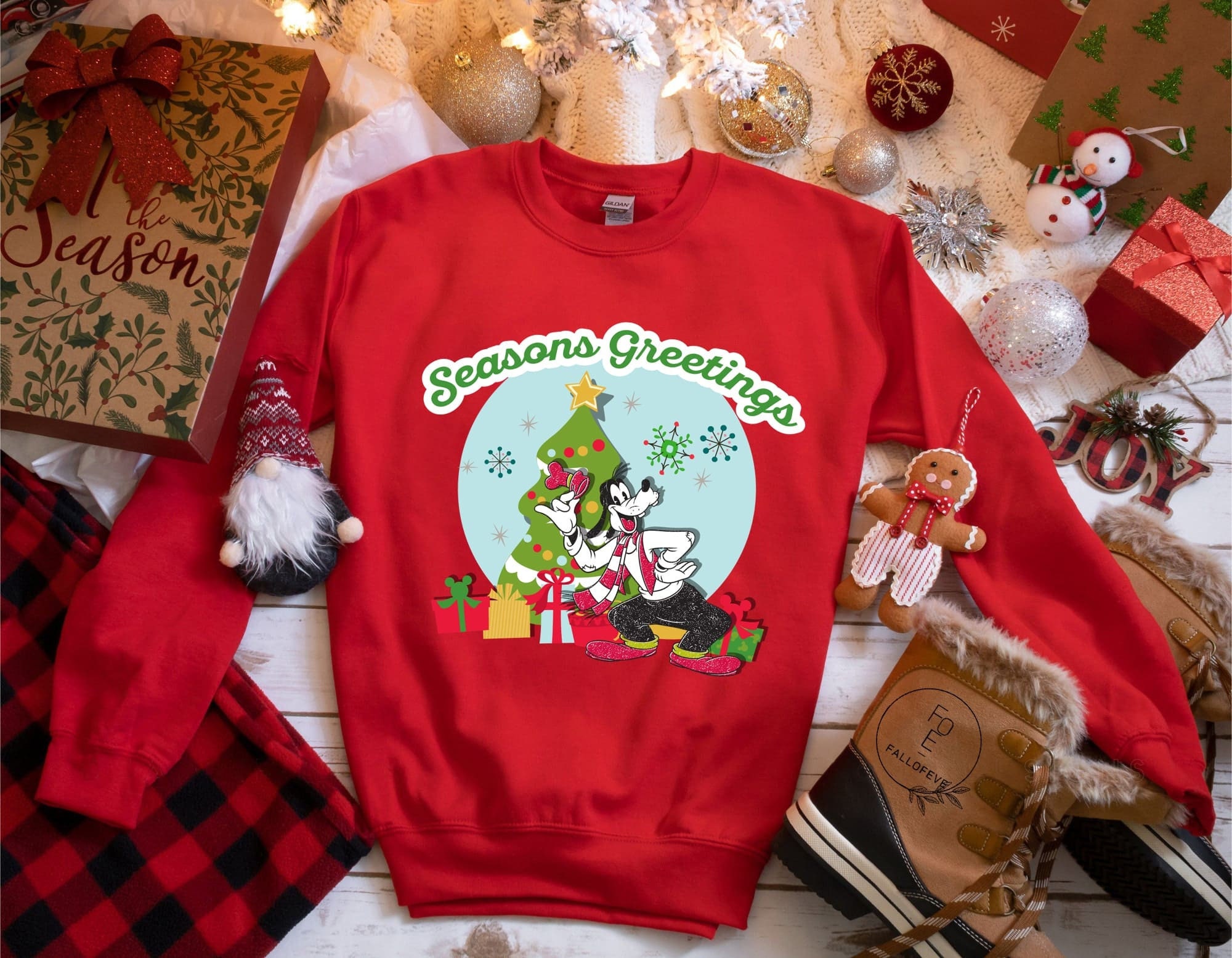 Discover Goofy Christmas Sweatshirt, Goofy Disney Christmas Sweatshirt