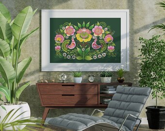 Pink Mallows Ukrainian Digital Art Painting Ukraine Seller Petrykivka Ukraine Artist A2