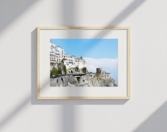 Amalfi Coast Photography Print – Positano Coastal View (Digital Download)