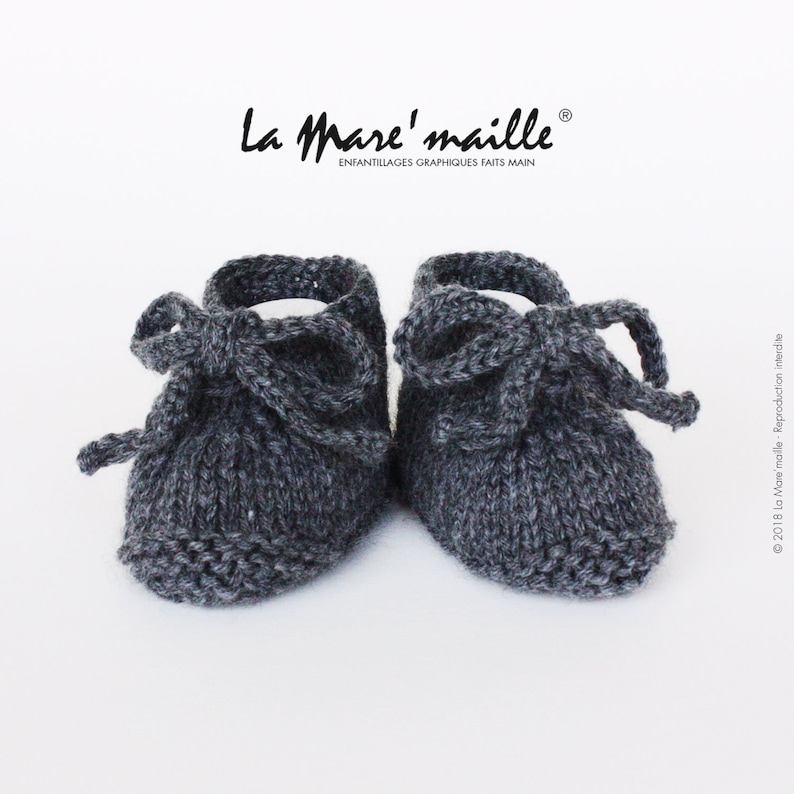 chaussons bébé avec lacets