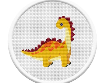 INSTANT DOWNLOAD,Free shipping,Cross stitch pattern, Cross-StitchPDF,cute dinosaur,zxxc20071801