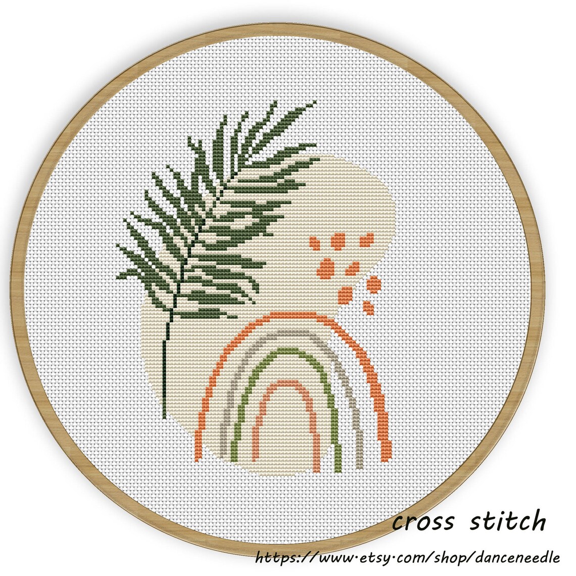 INSTANT DOWNLOAD Modern Art Cross Stitch Patternbotany Etsy