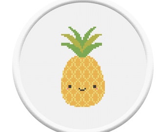 INSTANT DOWNLOAD,Free shipping,Cross stitch pattern, Crossstitch PDF,Cute Pineapples，summer gift zxxc03171